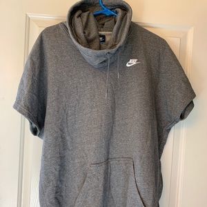 Nike short sleeve hoodie